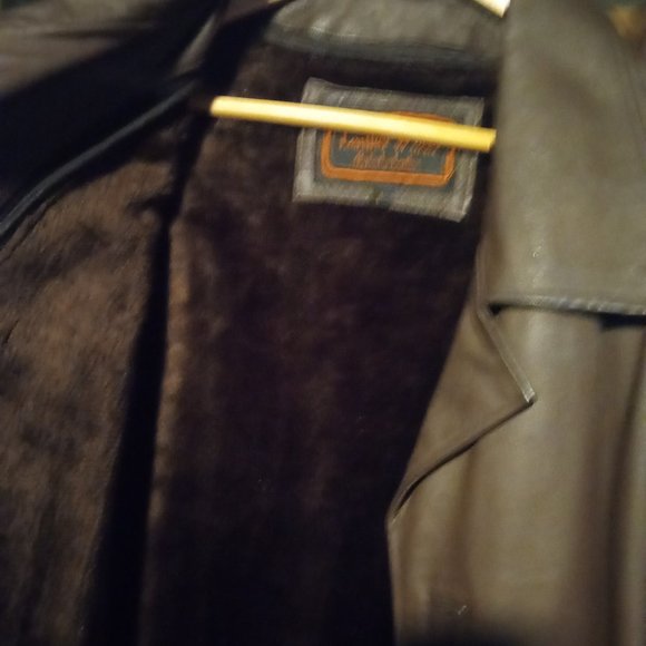 Leather jacket LEATHER WORLD BY LUCKY LEATHER size LARGE - Picture 3 of 6